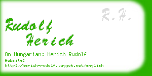 rudolf herich business card